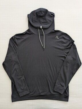 Black Rhoback Long Sleeve Hoodie Pullover (L)